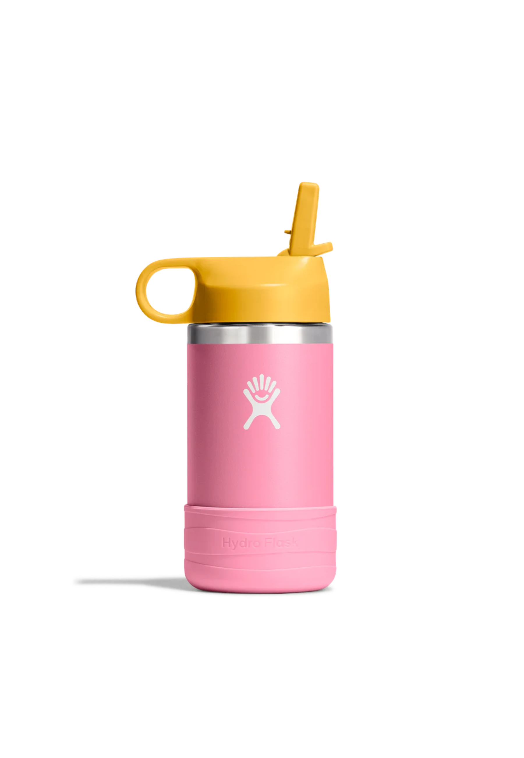 12 Oz Kids Wide Mouth Straw Cap - Dahlia Pink