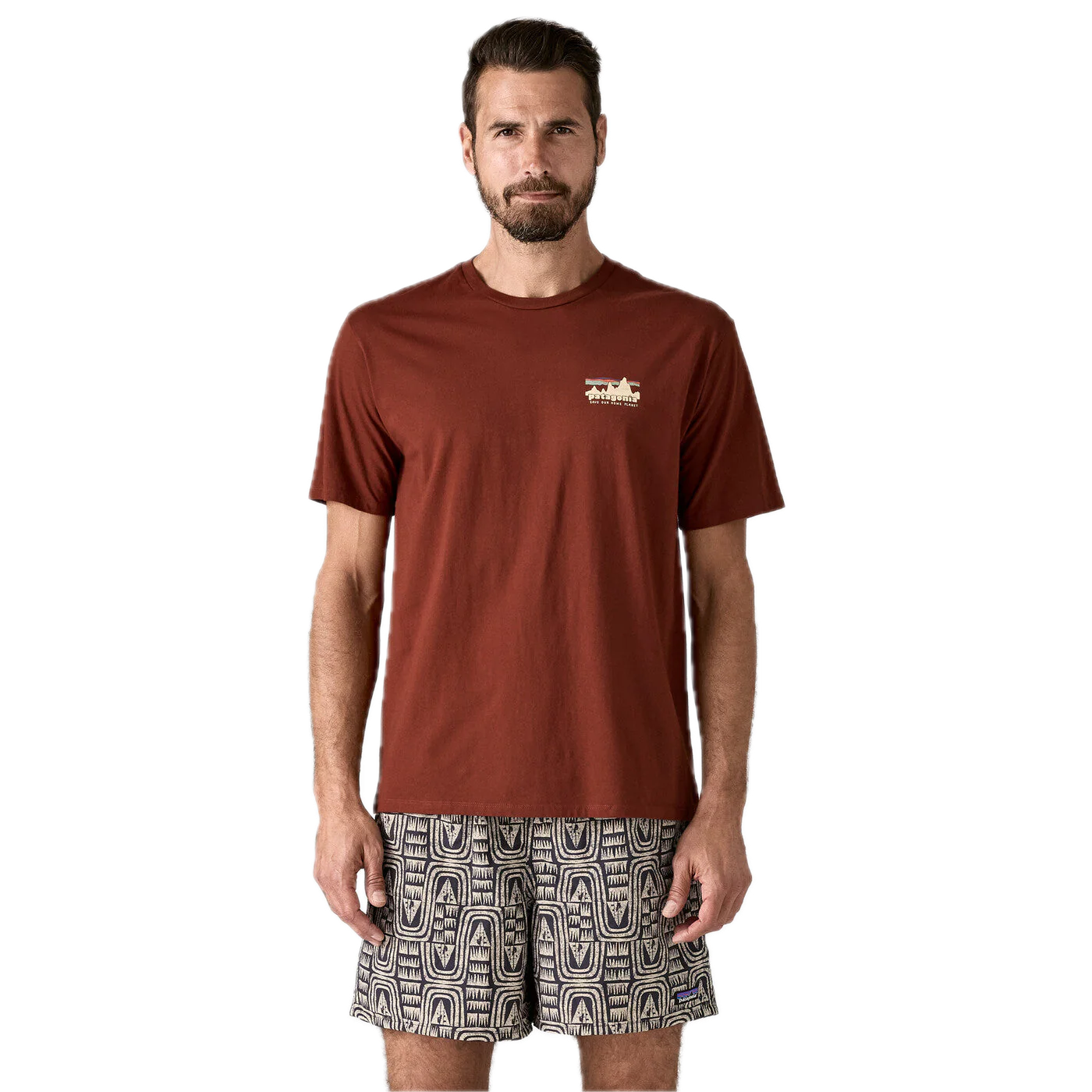 Men's '73 Skyline Organic T-Shirt - Dried Vanilla - Keel Surf & Supply