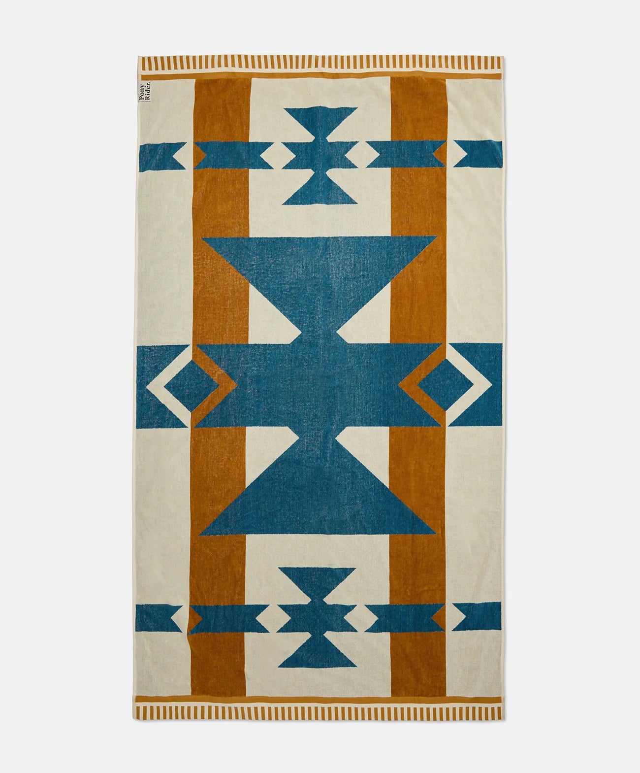 Canyon River Large Towel | Natural / Blue