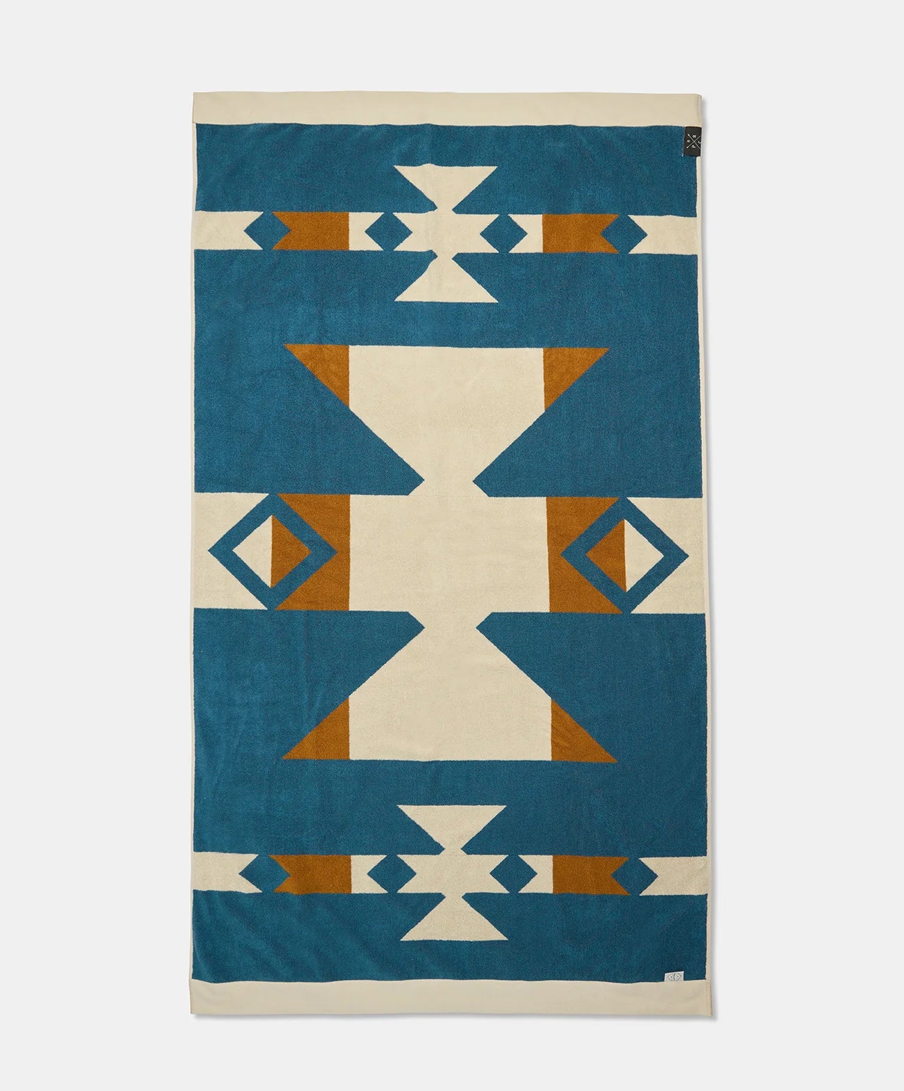 Canyon River Large Towel | Natural / Blue