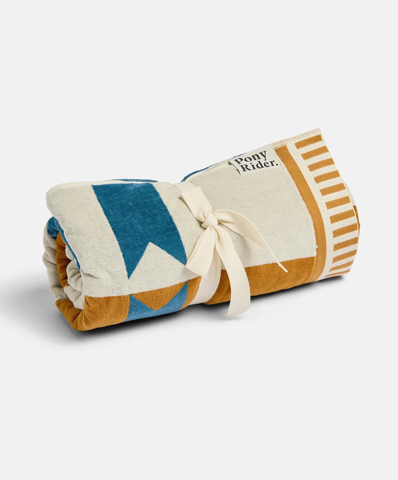Canyon River Large Towel | Natural / Blue