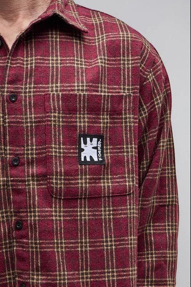 Reynolds Flannel LS Shirt - Red