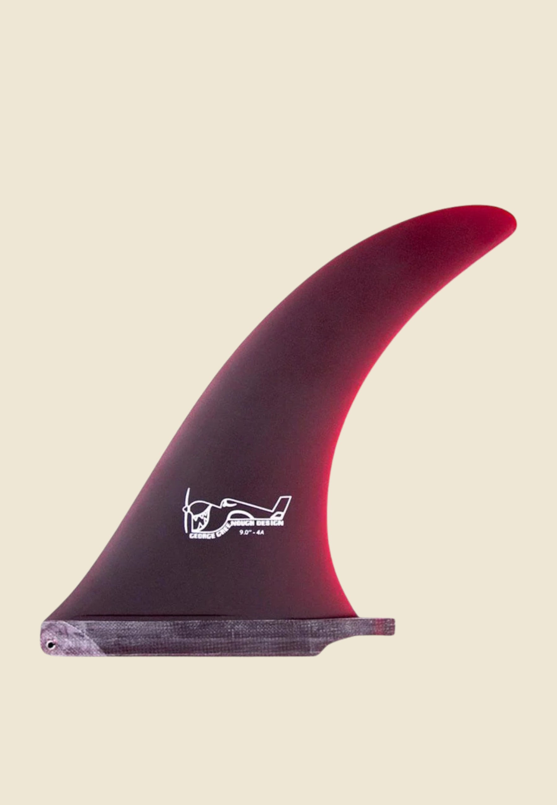 True Ames Greenough 4A 10" Red | Keel Surf & Supply