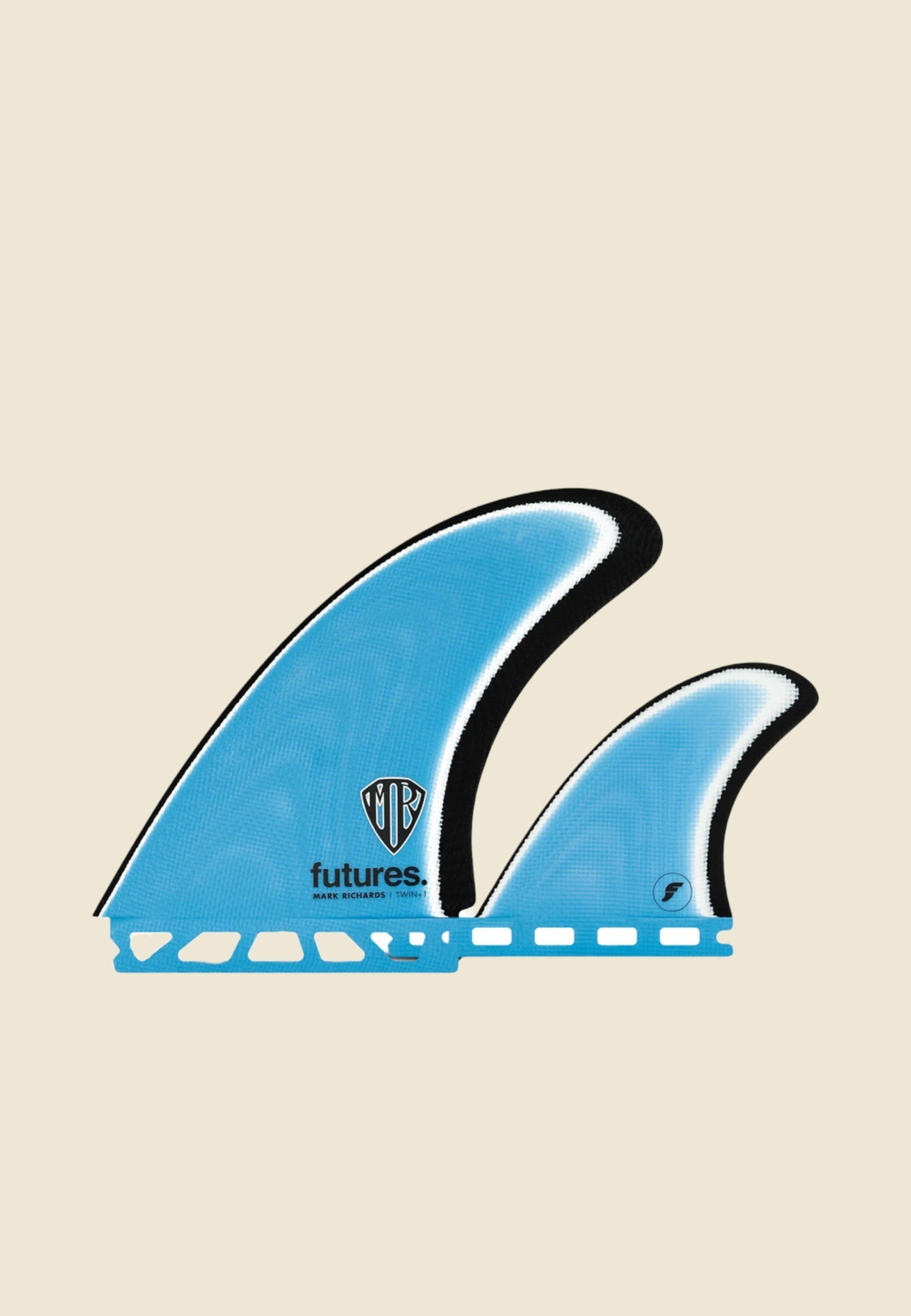 Futures Mark Richards Fiberglass Twin + 1 - Blue/White/Black | Keel Surf & Supply