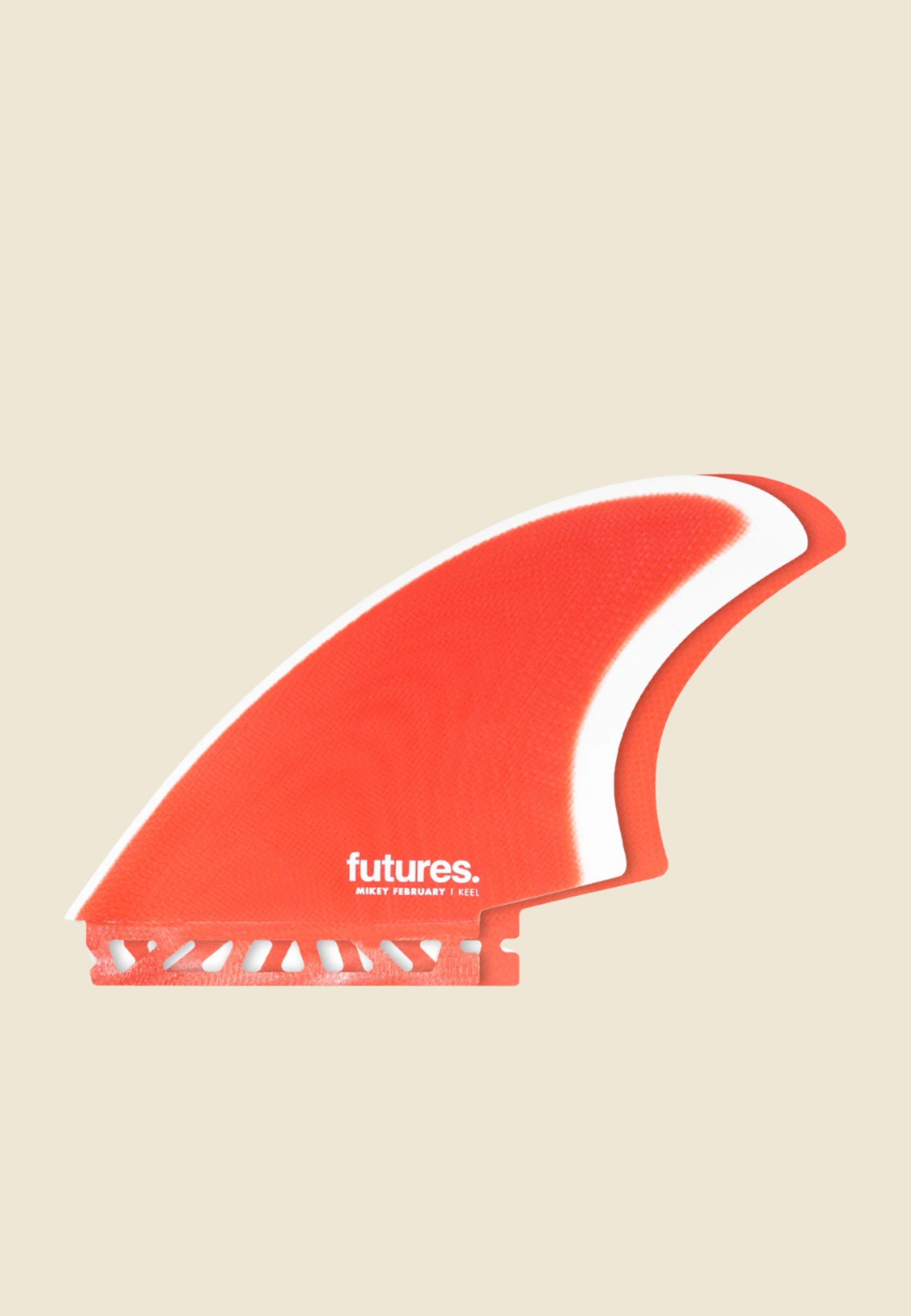 Futures Mikey February Keel - Red / Grey | Keel Surf & Supply