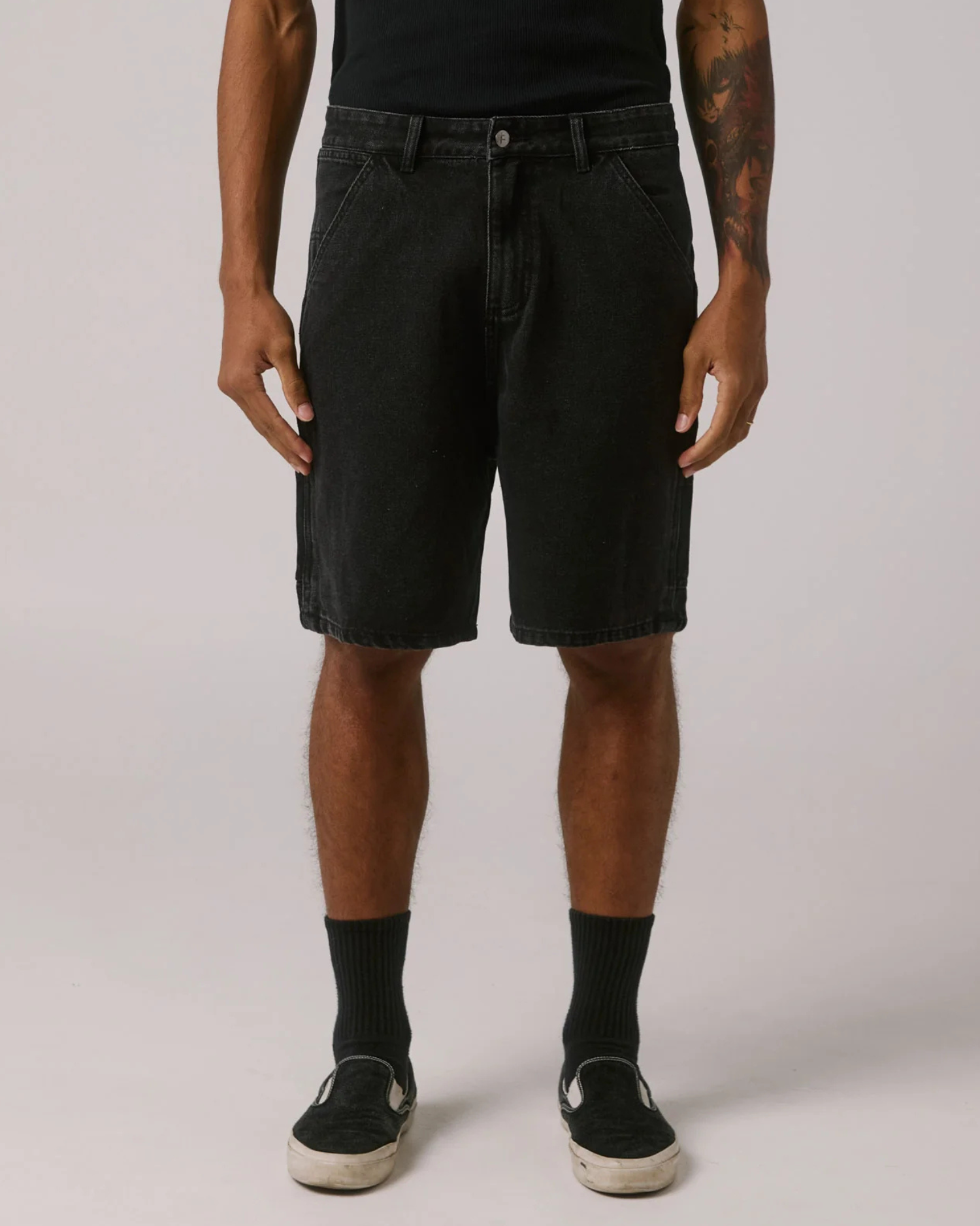 Former Reynolds 21' Denim Short - Washed Black | Keel Surf & Supply