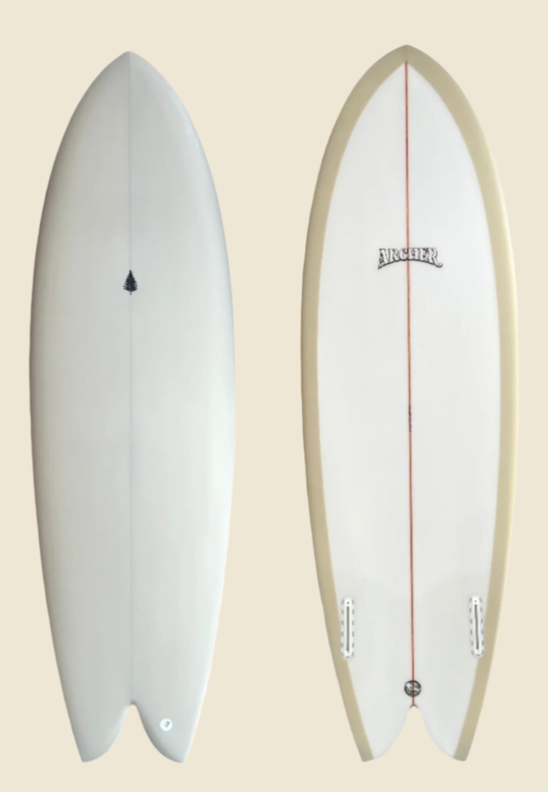 Archer Surfboards 5'8" T-Fish | Keel Surf & Supply