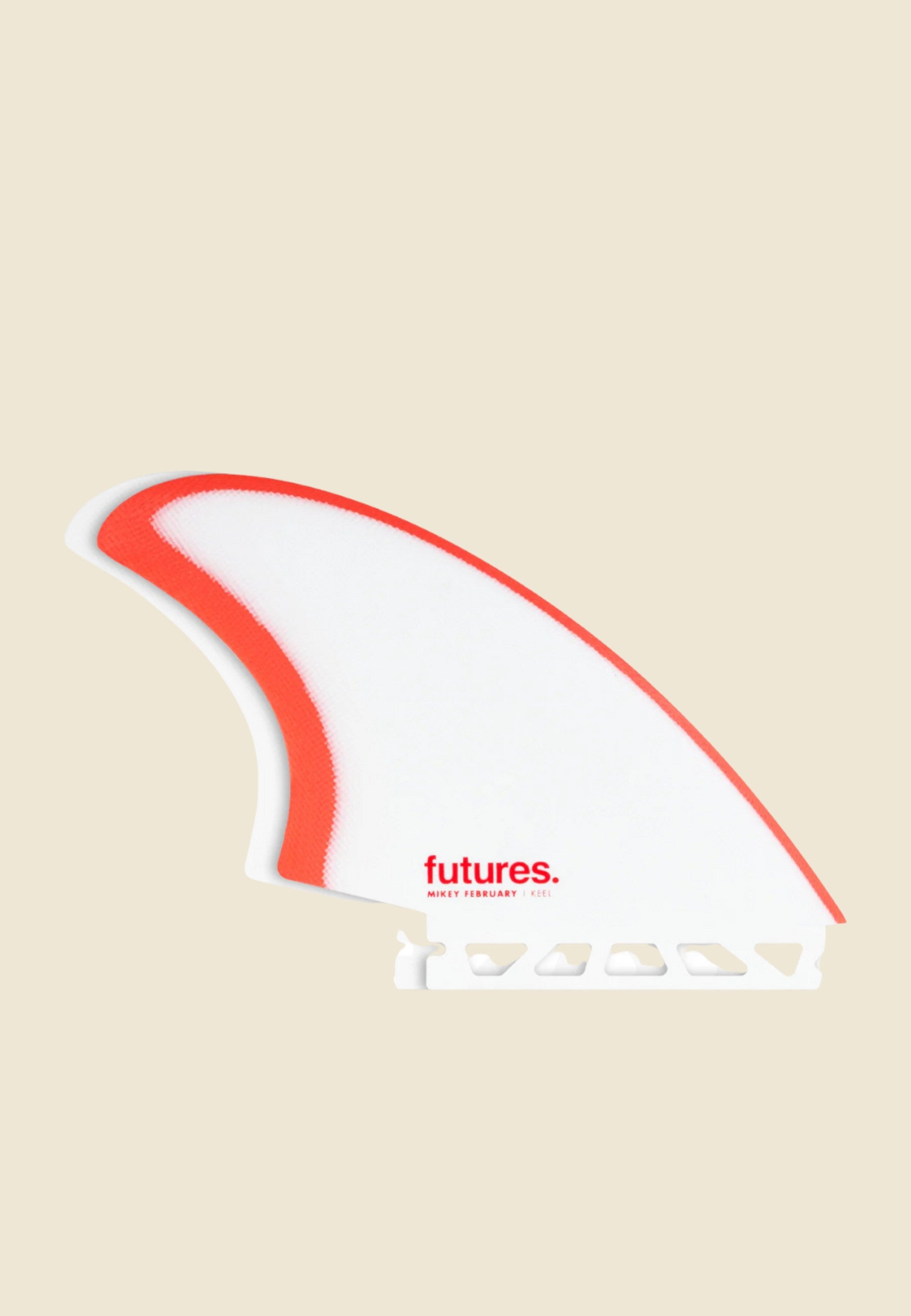 Futures Mikey February Keel - Red / Grey | Keel Surf & Supply