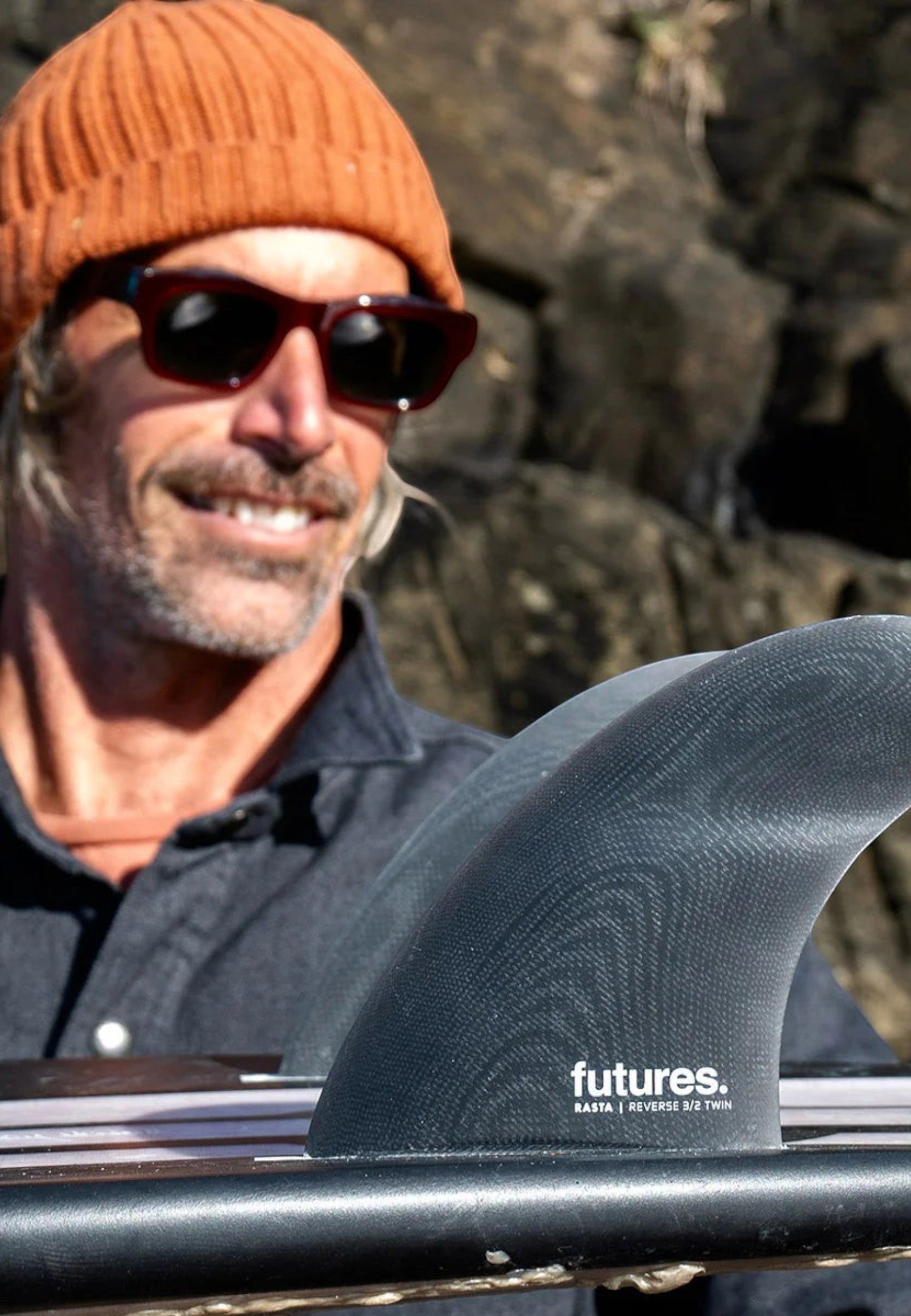 Rasta 3/2 Reverse Fibreglass Twin + 1 - Grey