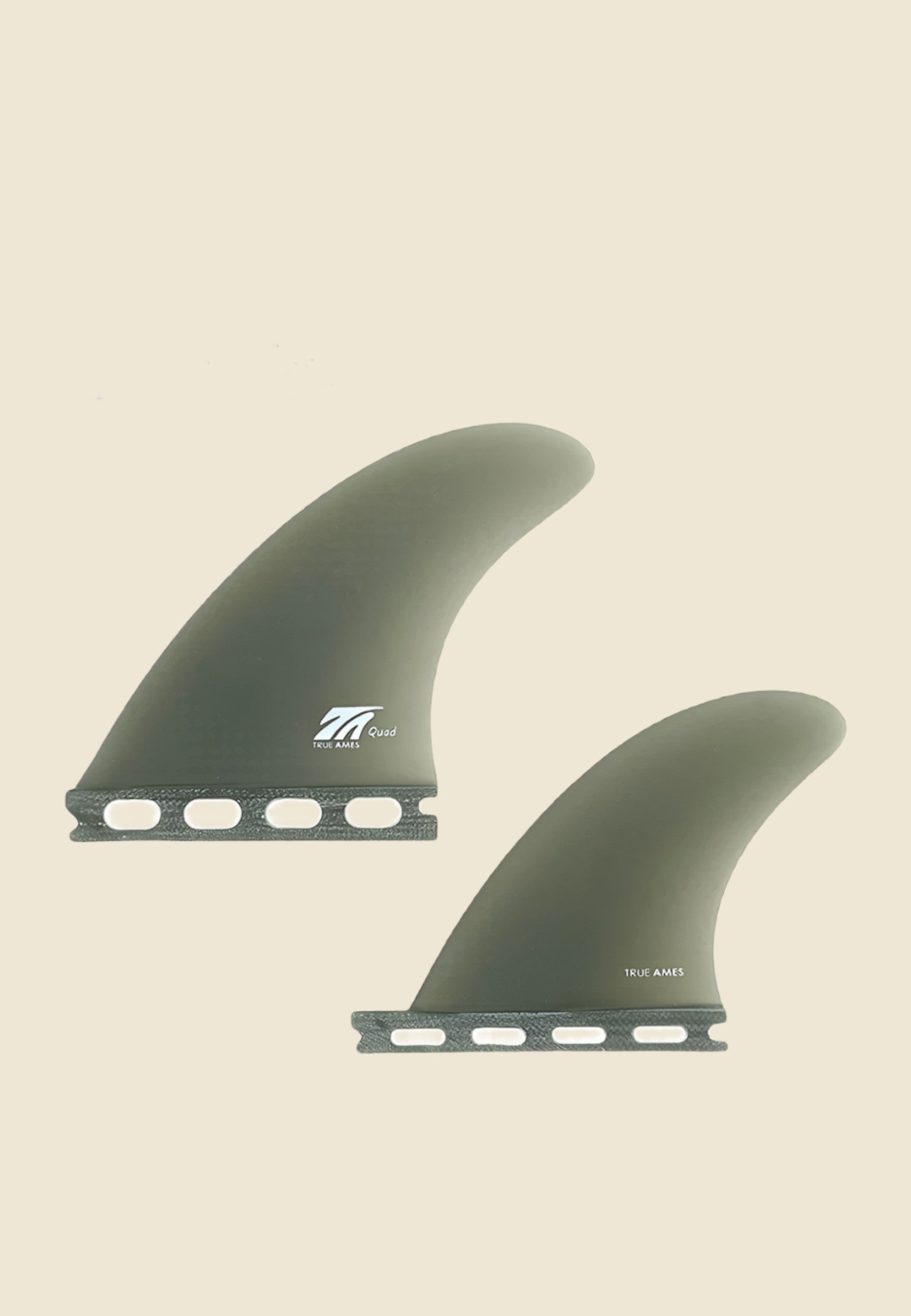 True Ames Quad (Futures Compatible) Smoke | Keel Surf & Supply