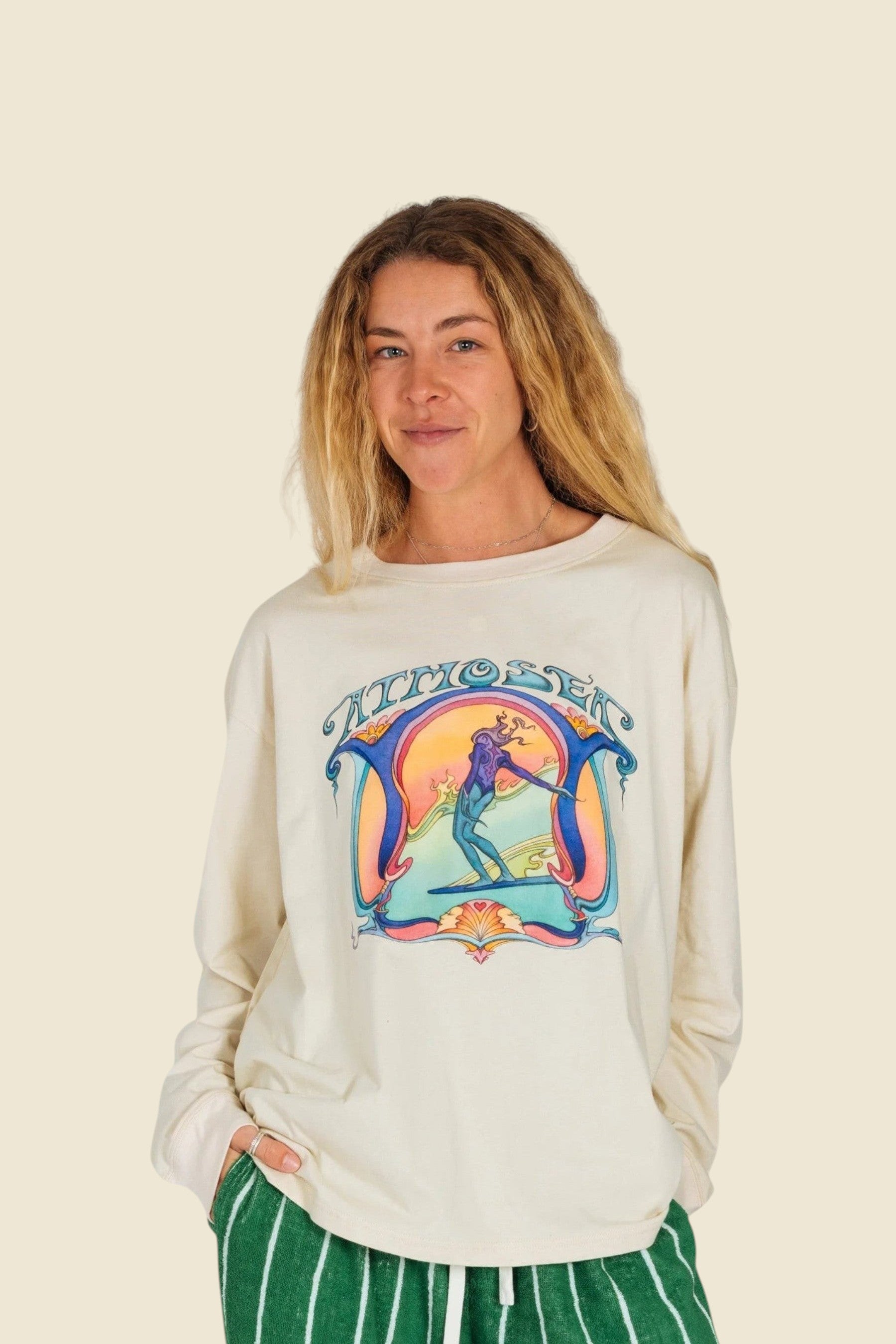 Artist Oversize Longsleeve Tee 'Saline Shrine' By Angie Samblotte