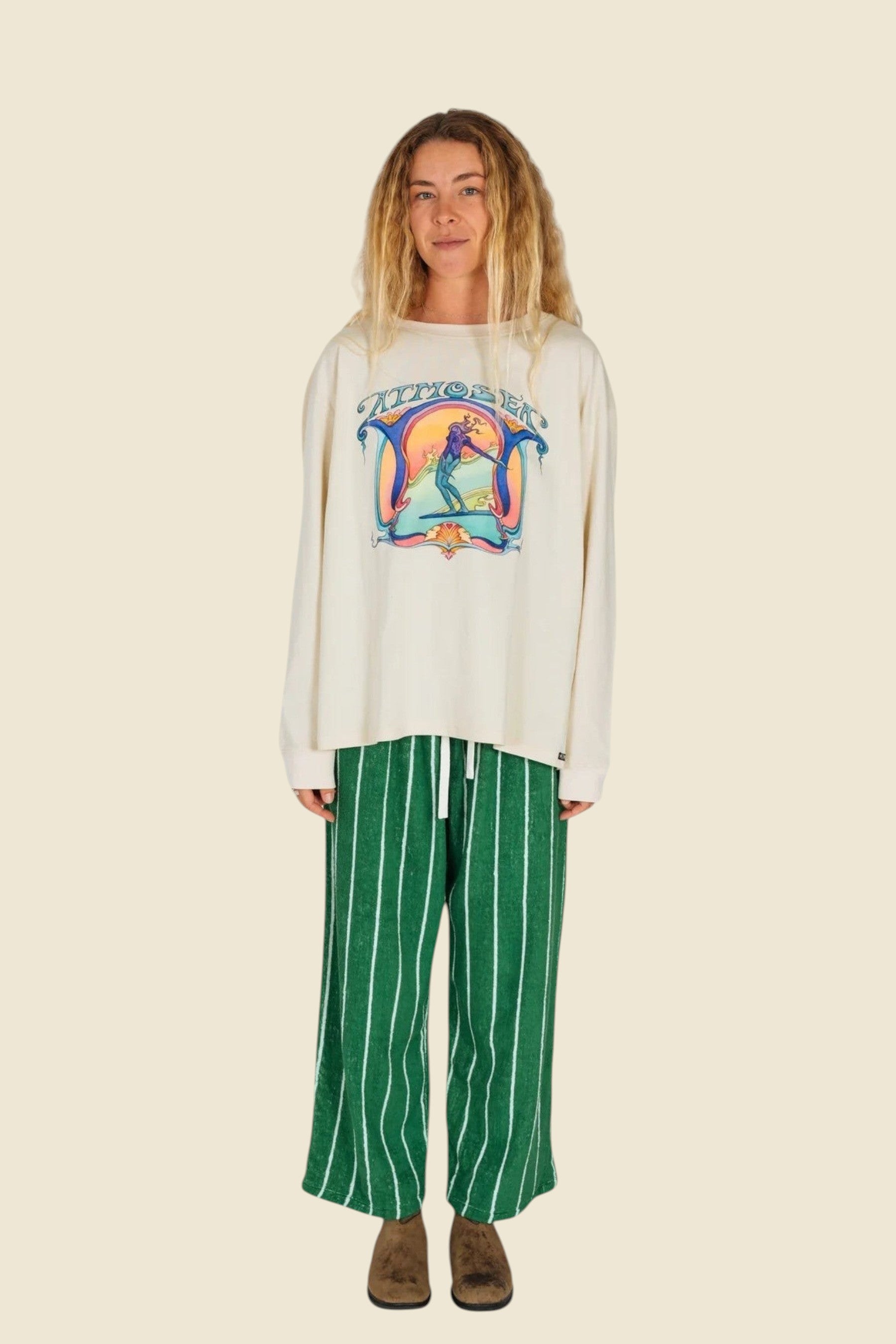 Artist Oversize Longsleeve Tee 'Saline Shrine' By Angie Samblotte