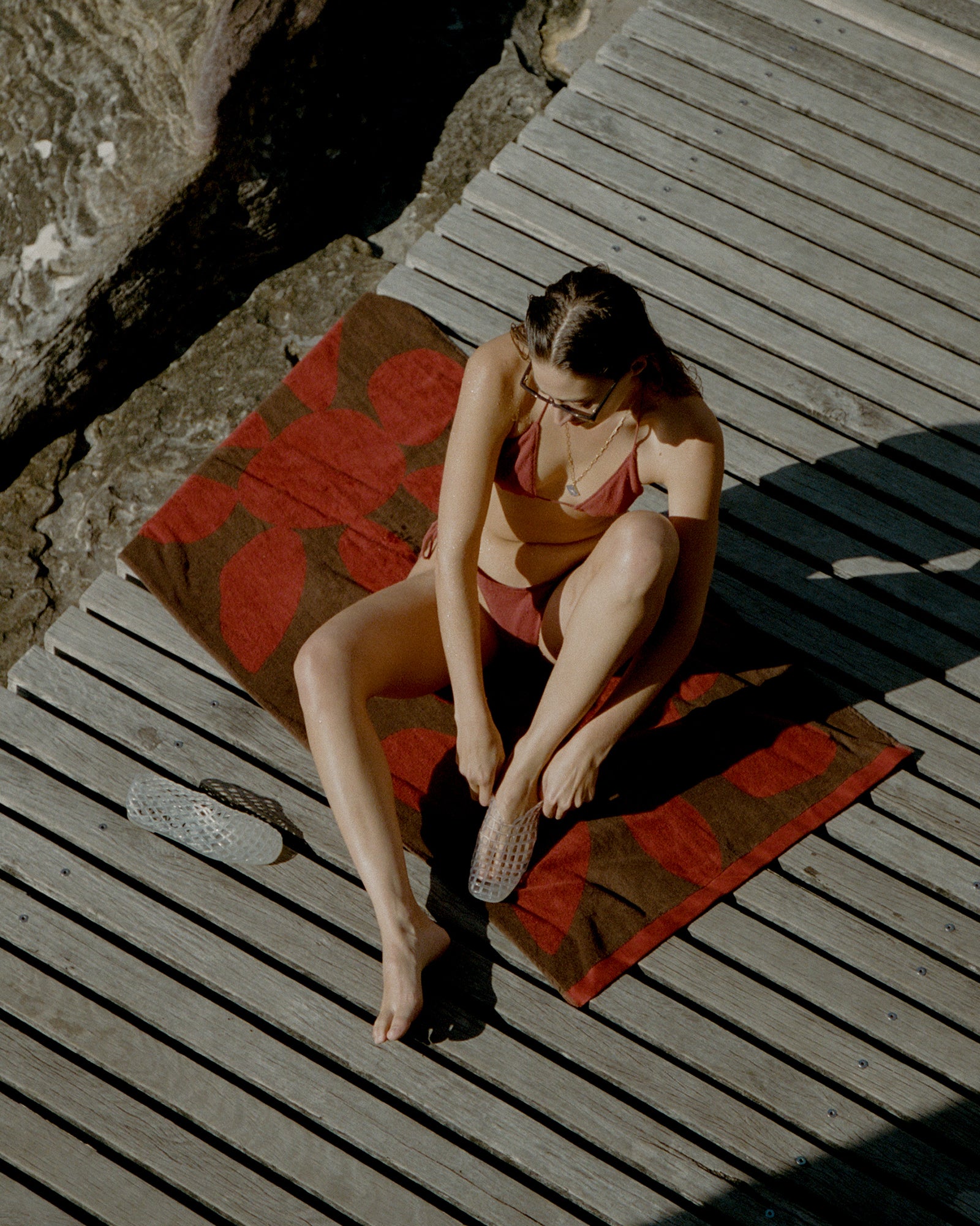 Calvi Towel - Red