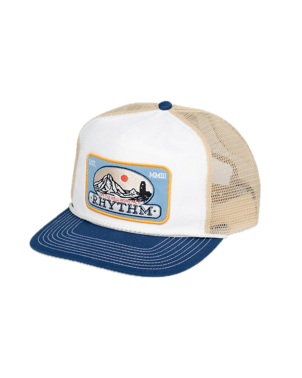 Horizon Trucker Cap - Blue/Bone