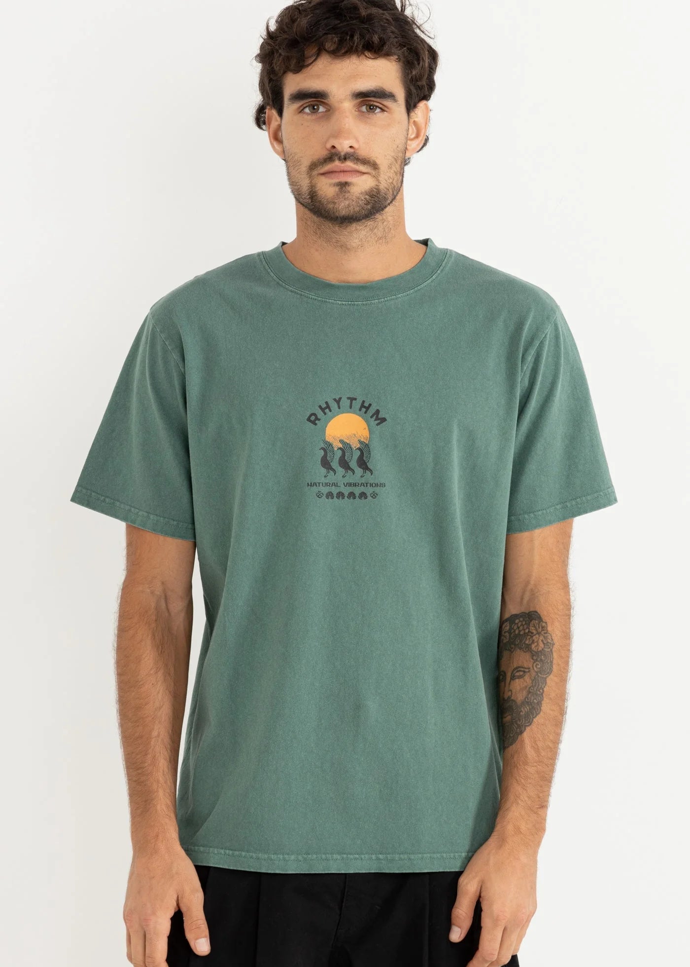 Rhythm Natural Vibrations Vintage Tee - Vintage Green
