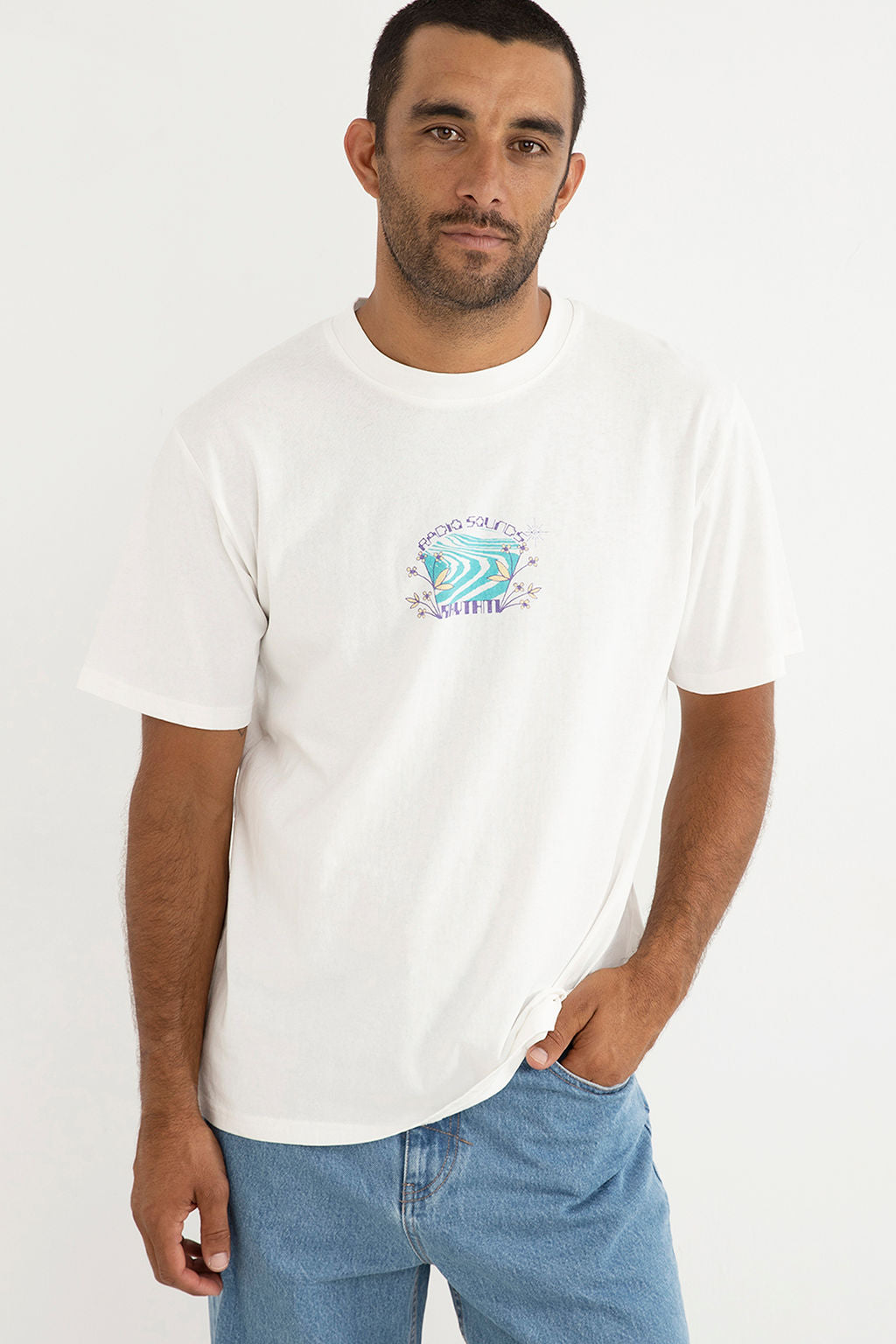 Sound Stream Vintage T-Shirt - Vintage White