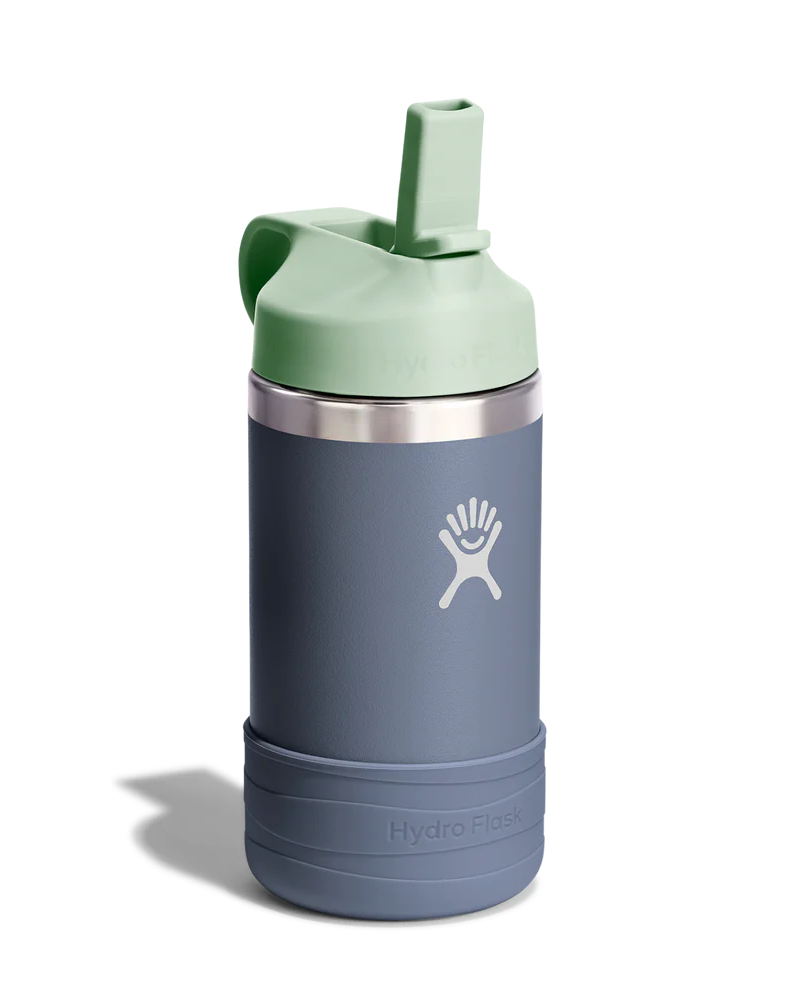 12 Oz Kids Wide Mouth Straw Cap - Koala Grey