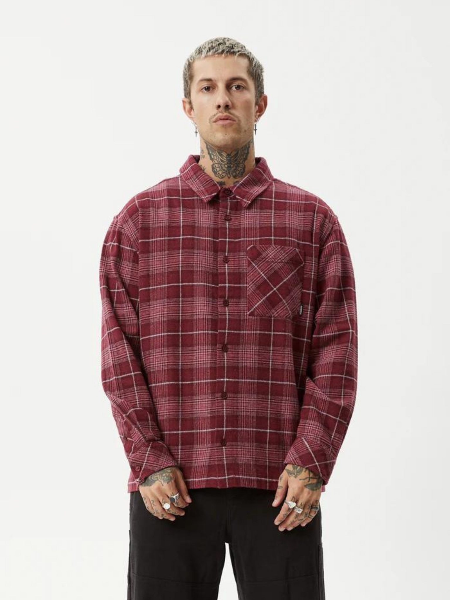 Afends Questions - Recycled Flannel Shirt - Port