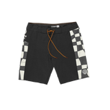 Captain Fin Co. Keyhole Fire Check Boardshort - Black | Keel Surf & Supply