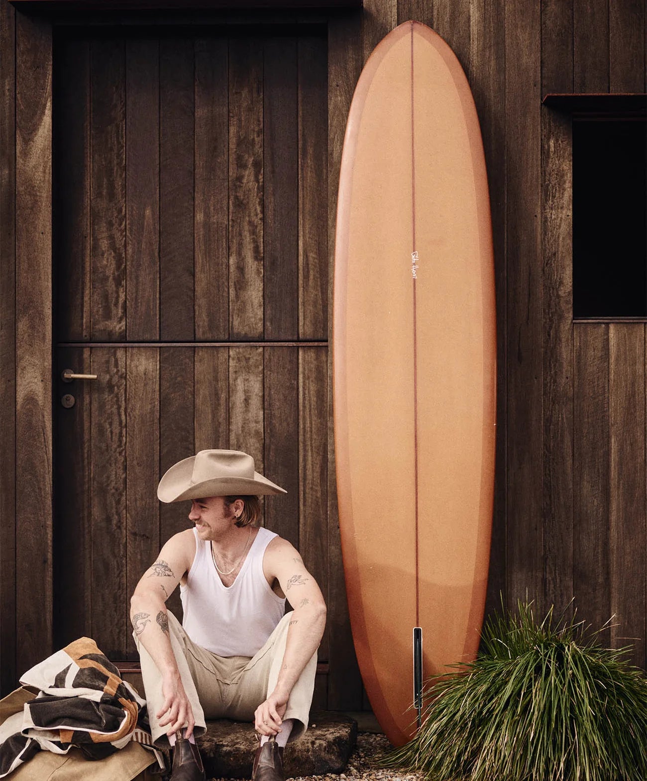 Rocky Mountain Large Towel | Natural / Khaki