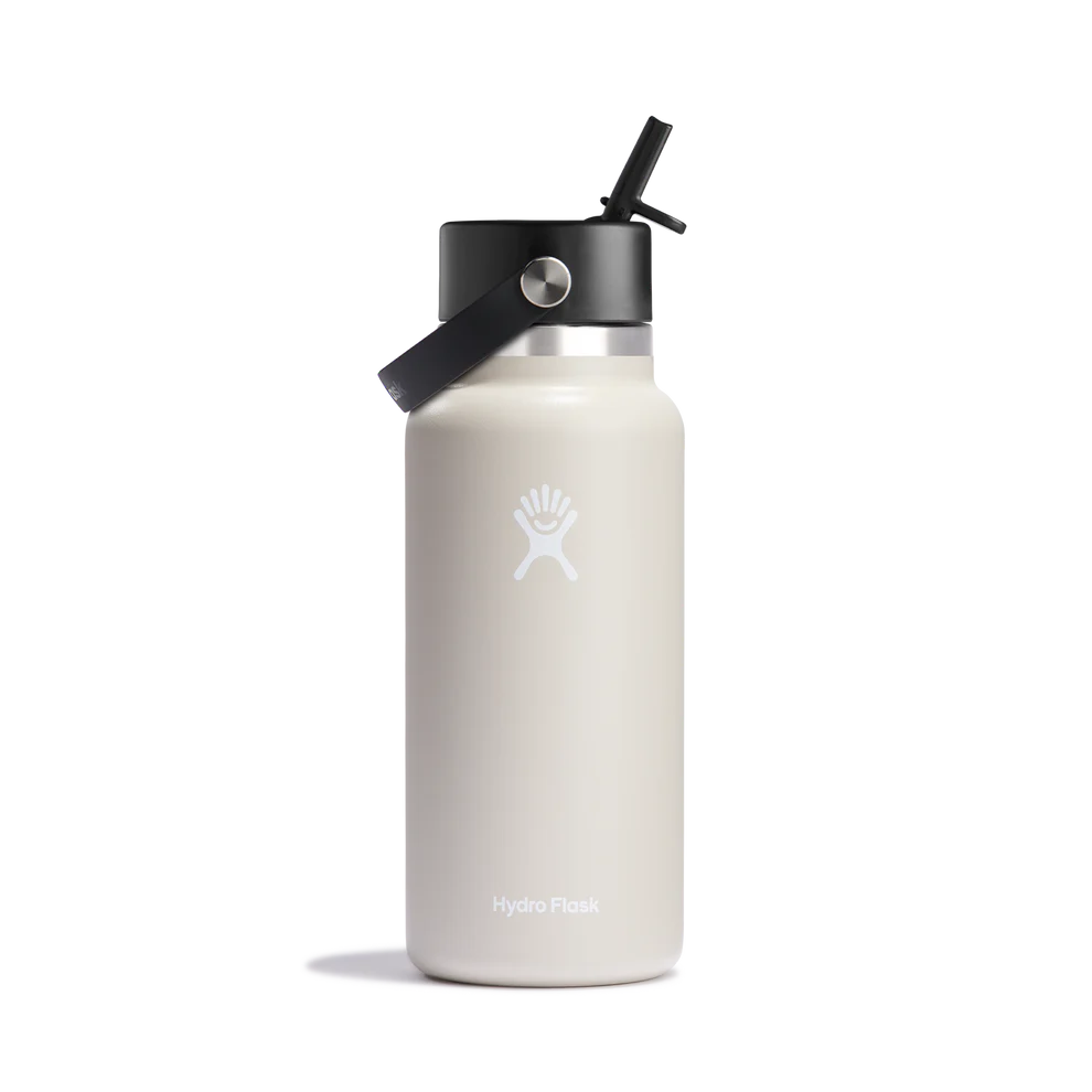 32oz Wide Mouth with Flex Straw Cap - Oat