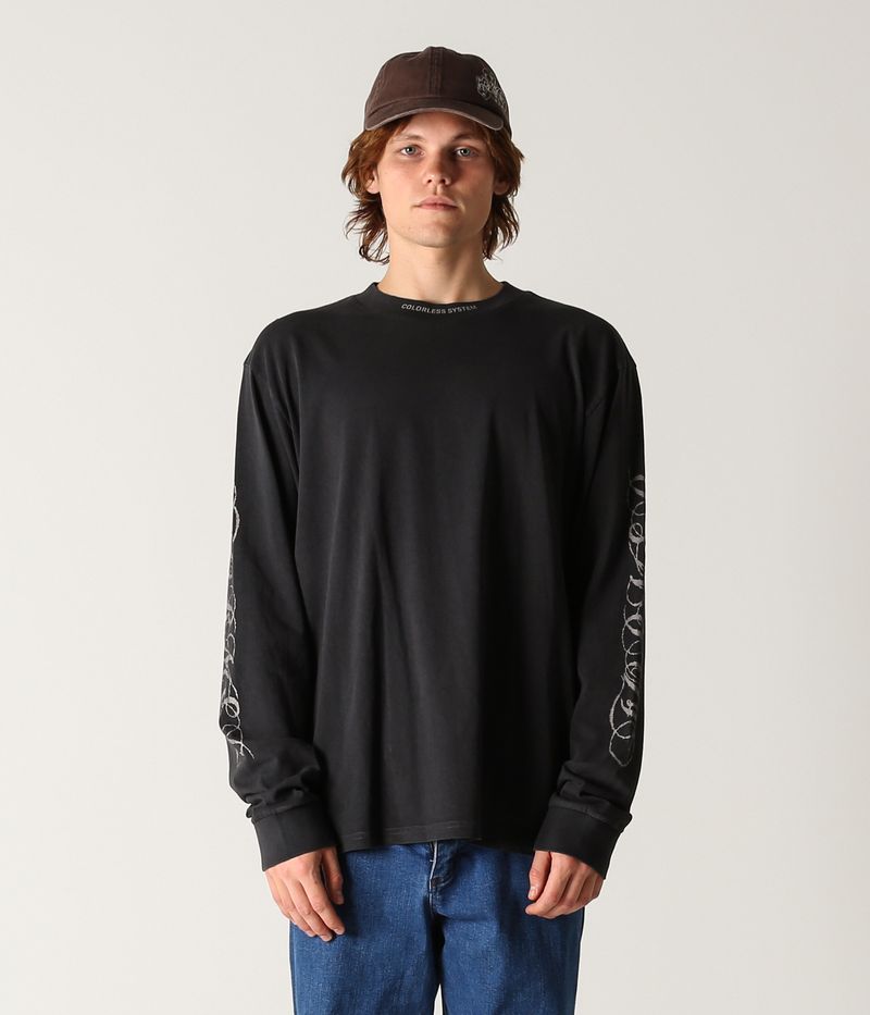 Former Wire LS T-Shirt - Washed Black