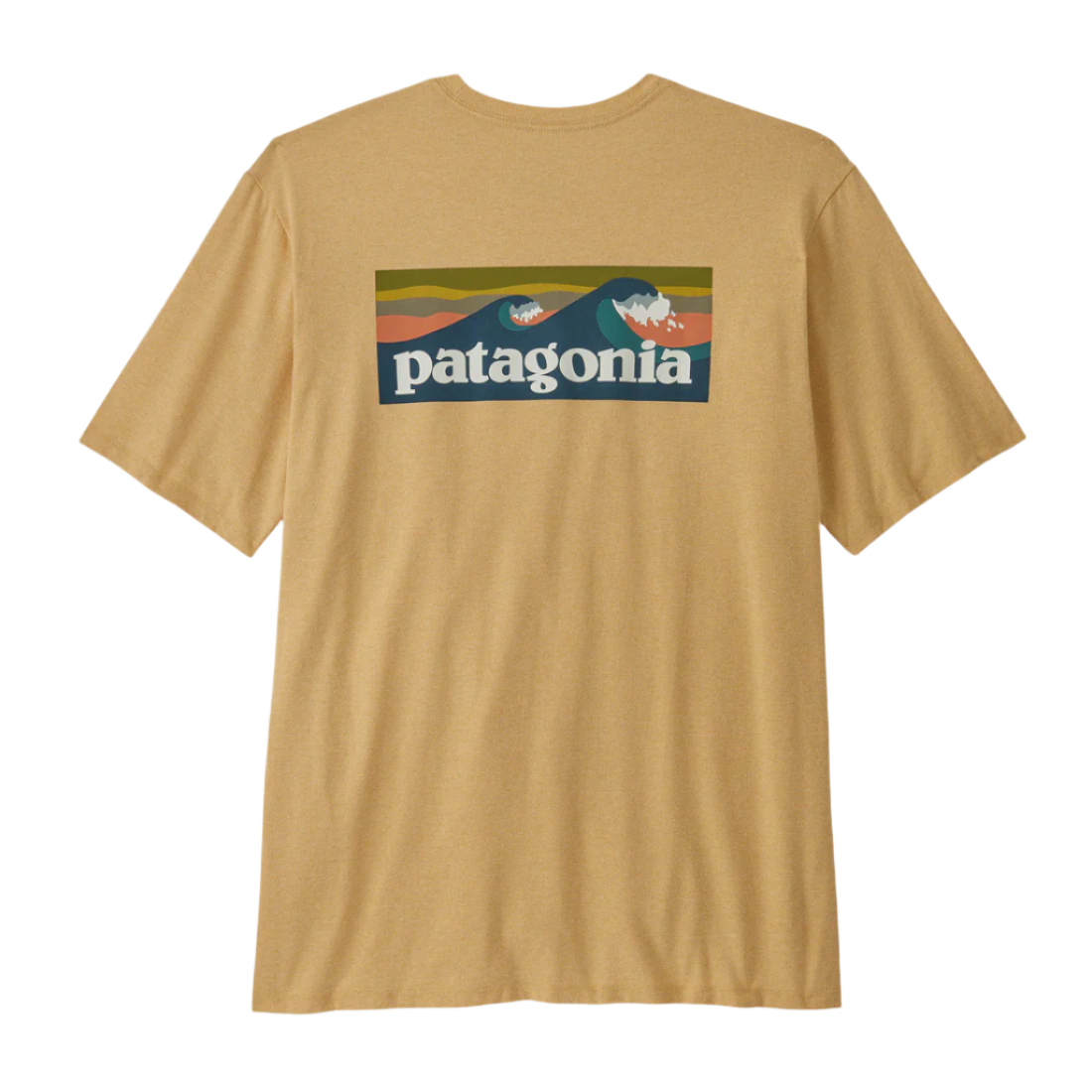 Patagonia Men's Boardshort Logo Pocket Responsibili-Tee® - Beeswax Tan | Keel Surf & Supply