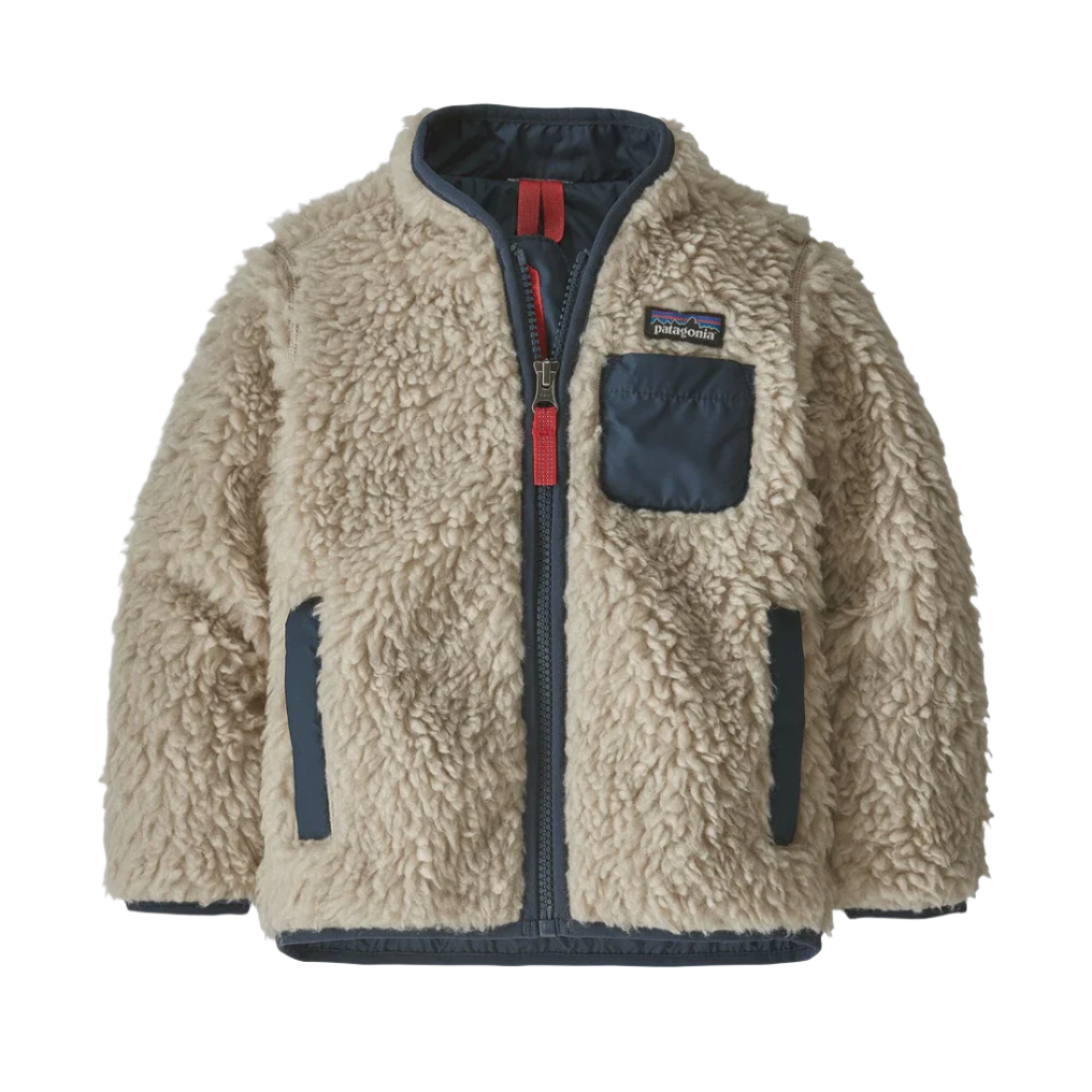 Patagonia Baby Retro-X® Fleece Jacket - Natural w/New Navy | Keel Surf & Supply