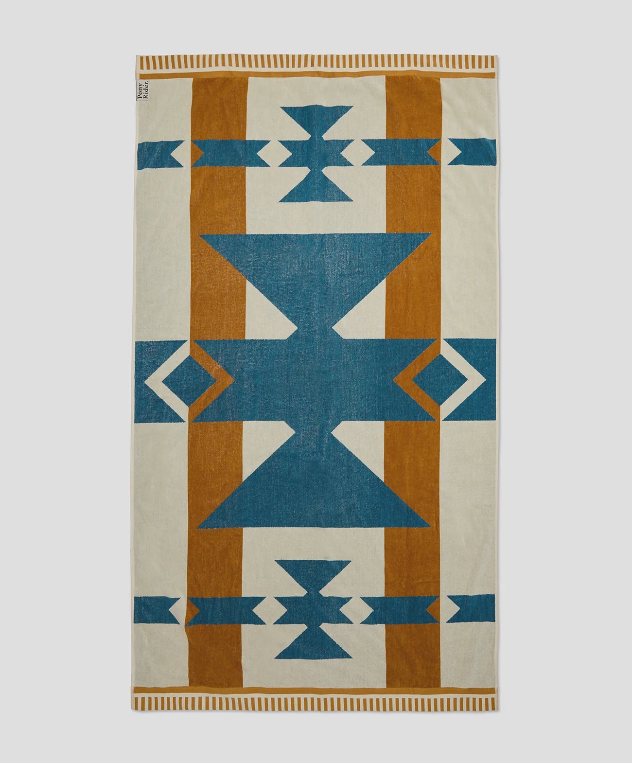 Canyon River Large Towel | Natural / Blue