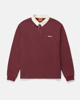 Rhythm Vintage Rugby L/S Polo - Merlot