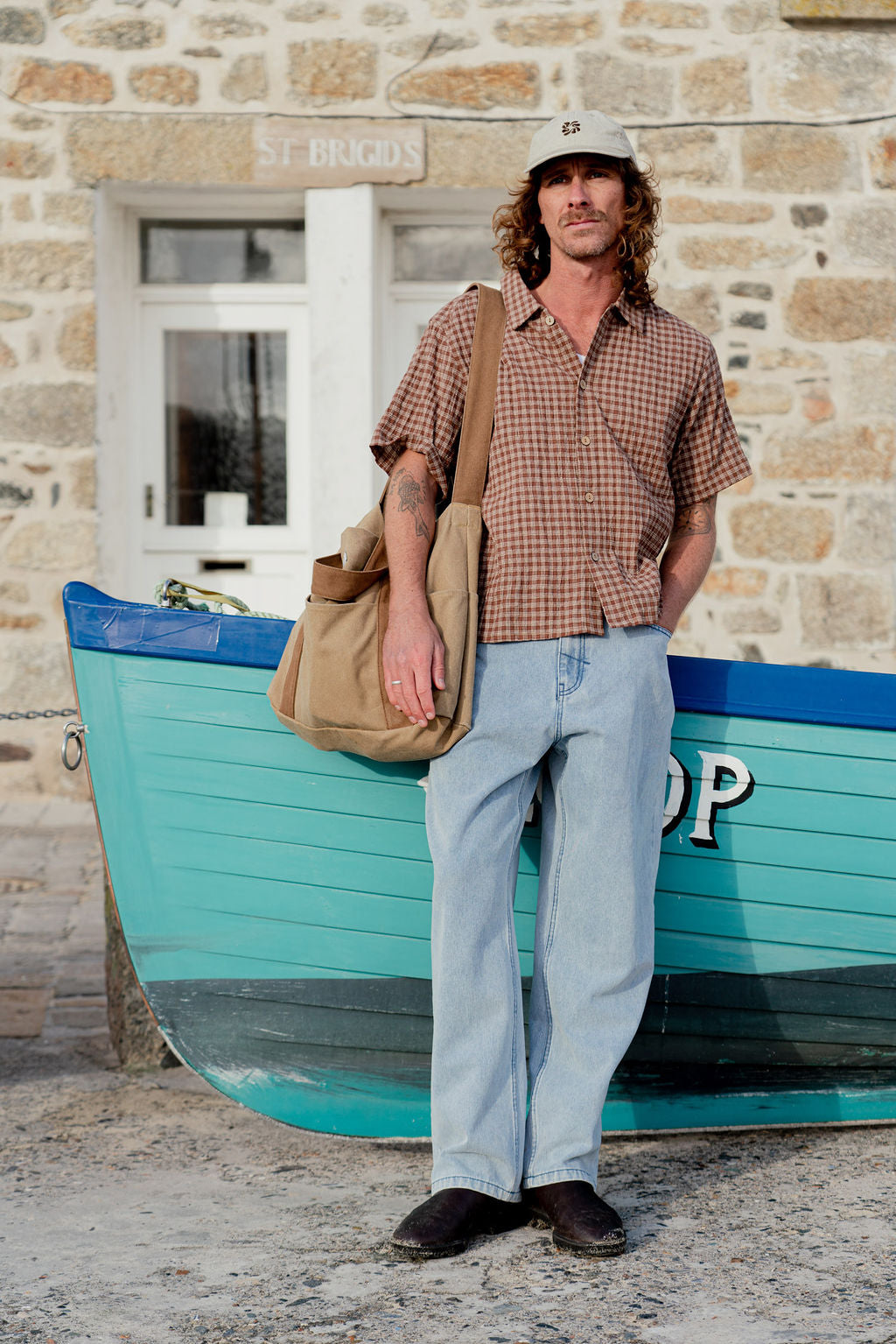 Colby Check Shirt - Vintage Brown