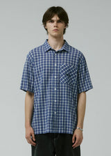 Former Manners Check SS Shirt - Vintage Navy | Keel Surf & Supply