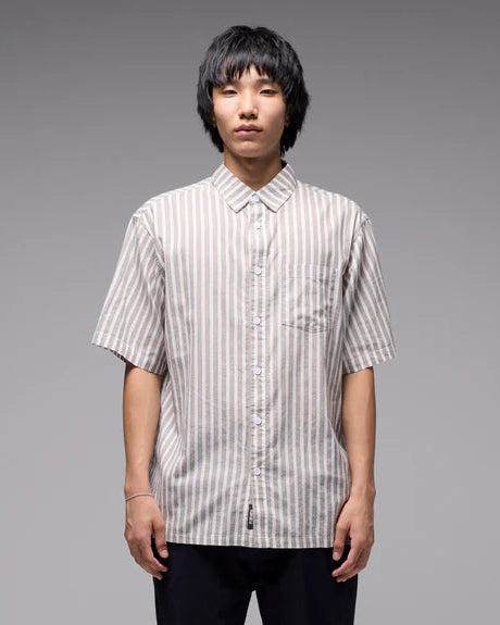 Reynolds Stripe Shirt - Choc