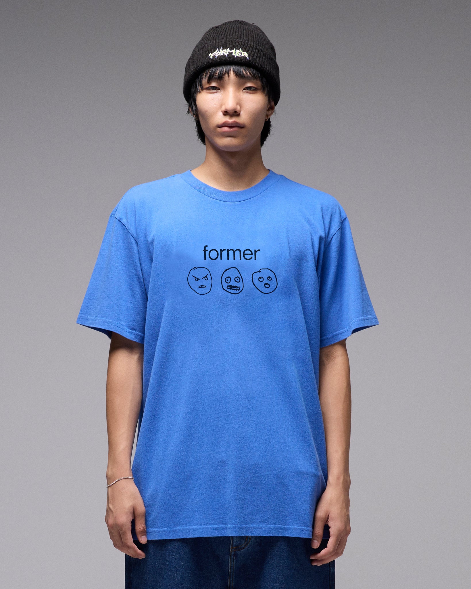 Oscillating T-shirt - Washed Cobalt