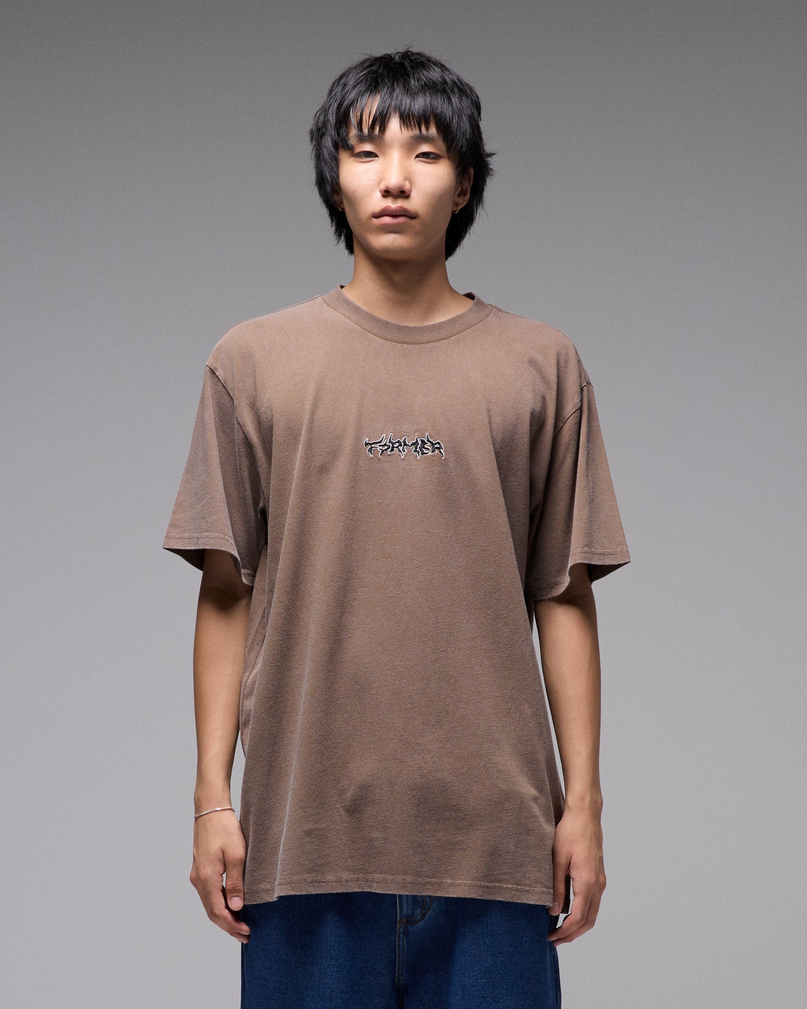Prescription t-shirt - washed choc