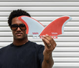 Futures Mikey February Keel - Red / Grey | Keel Surf & Supply