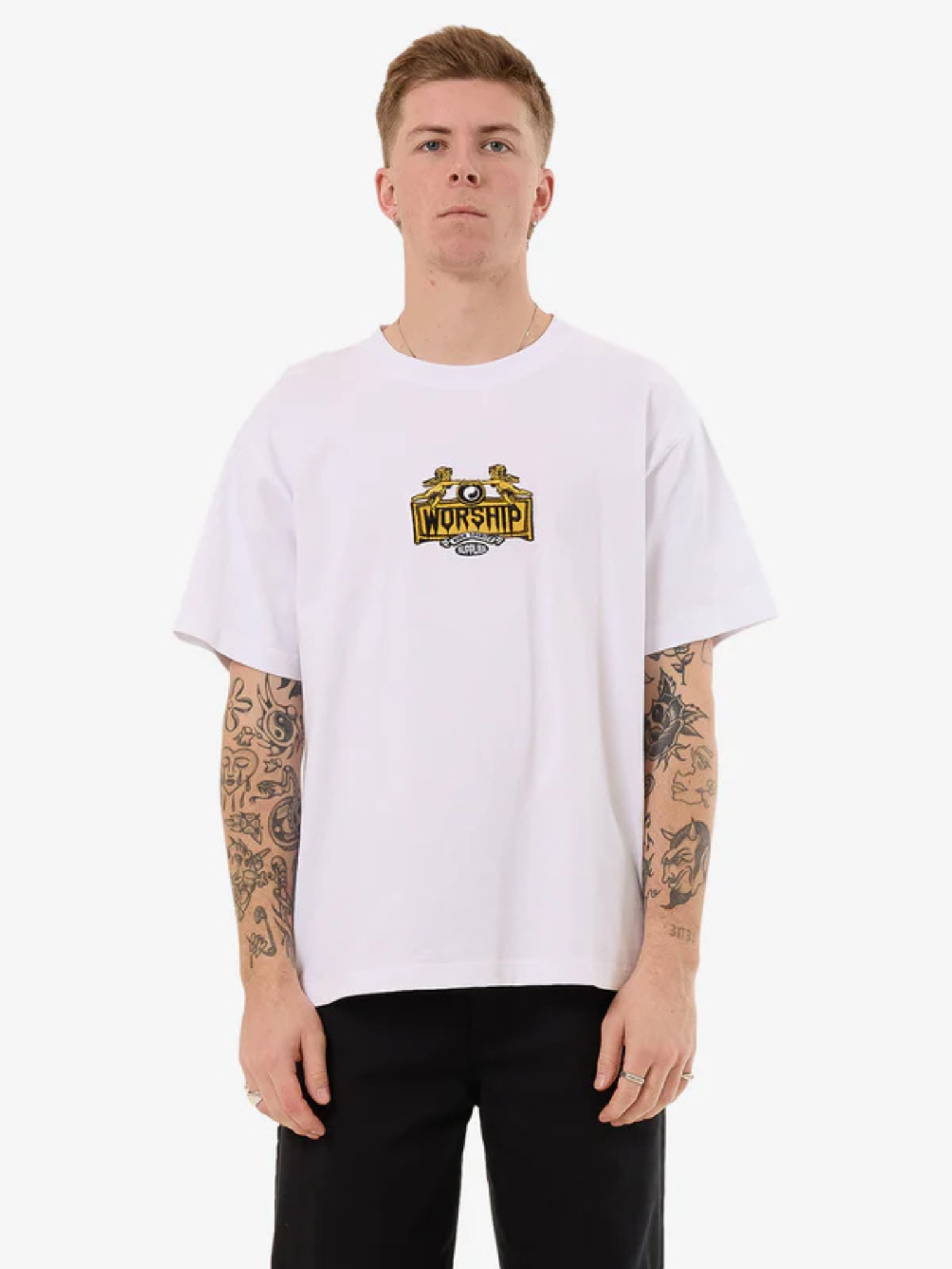 Worship Lavish Tee - White | Keel Surf & Supply