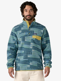 Patagonia Men's Lightweight Synchilla® Snap-T® Fleece Pullover - Quilty Fitz: Wetland Blue | Keel Surf & Supply