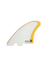 FCS II Modern Keel PG M-L Mango/White Twin Retail Fins | Keel Surf & Supply