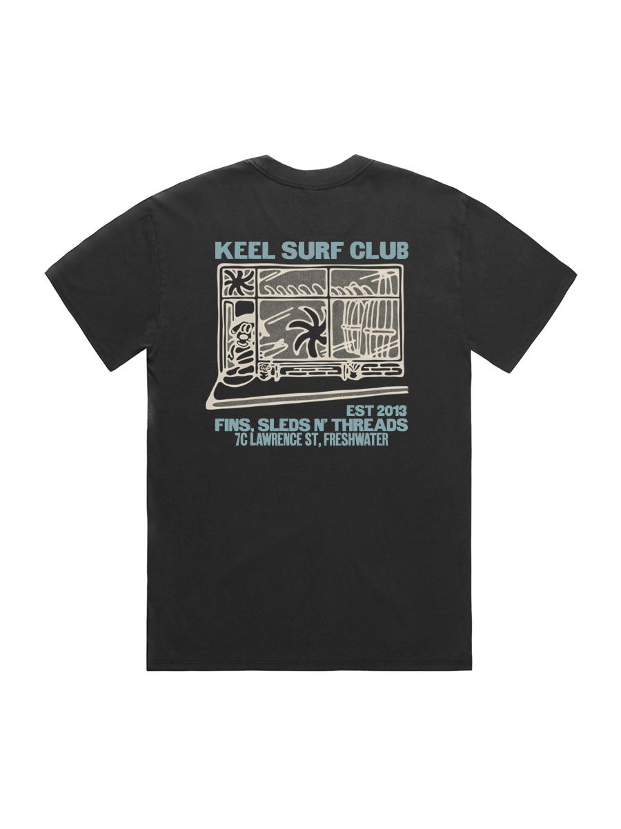 Shop Front Tee - Black/Blue