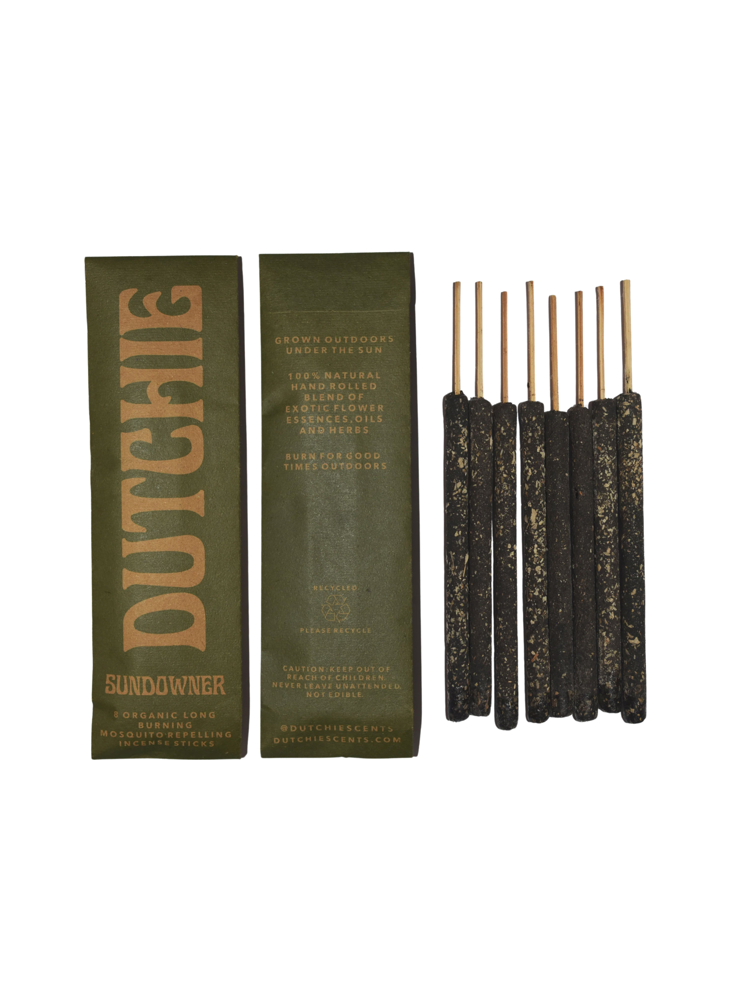 Dutchie Sundowner 8 Organic Long Burning Mosquito Repelling Incense St…