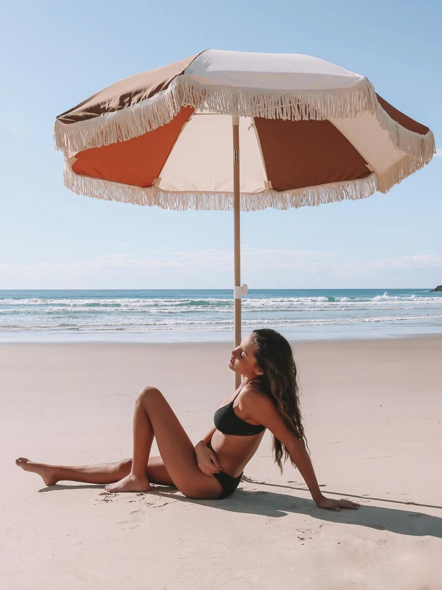 Salty Shadows Beach Umbrella ~ Goldie | Keel Surf & Supply