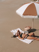 Salty Shadows Beach Umbrella ~ Goldie | Keel Surf & Supply