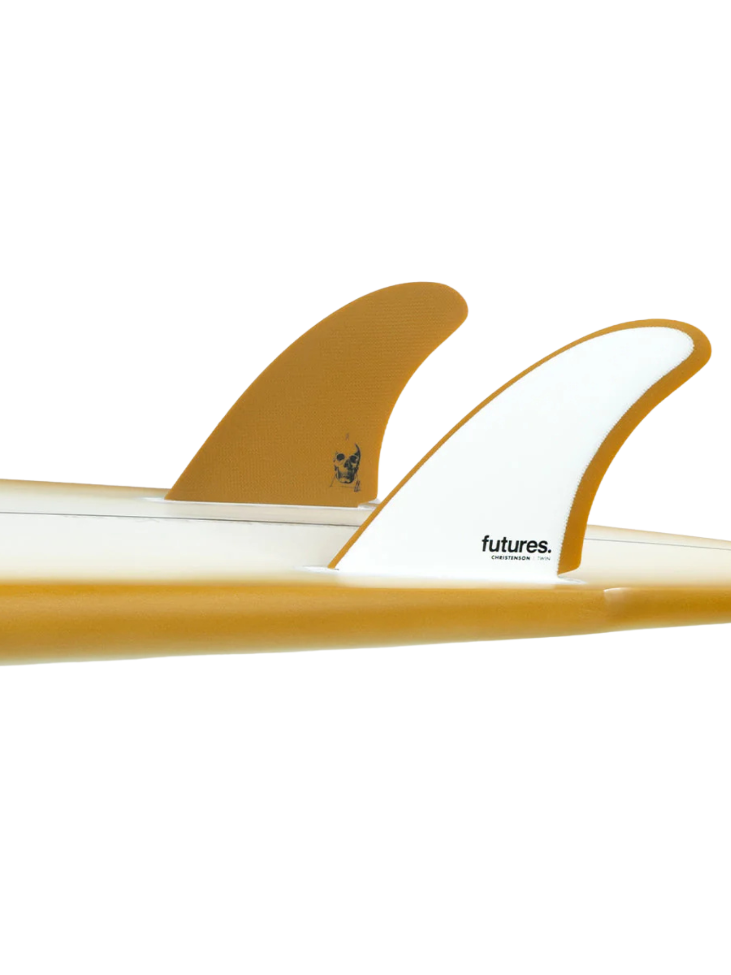 Futures Christenson Fibreglass Twin - White/Brown | Keel Surf & Supply