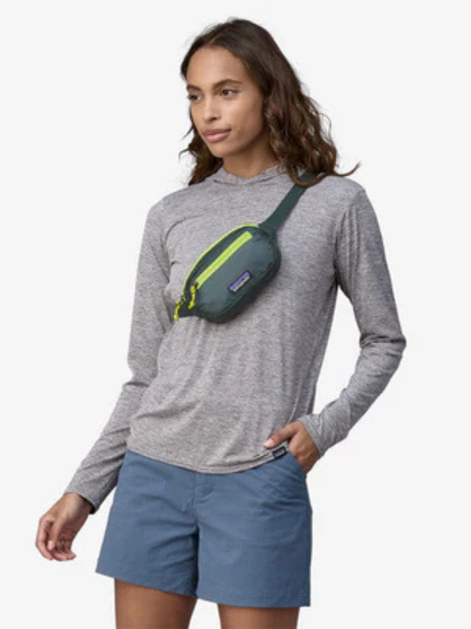 Patagonia Ultralight Black Hole® Mini Hip Pack 1L - Nouveau Green | Keel Surf & Supply