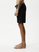 Afends Surf Related Hemp Fixed Waist Boardshort 20" - Black | Keel Surf & Supply