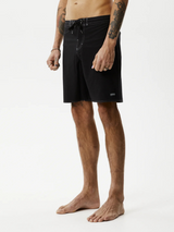 Afends Surf Related Hemp Fixed Waist Boardshort 20" - Black | Keel Surf & Supply