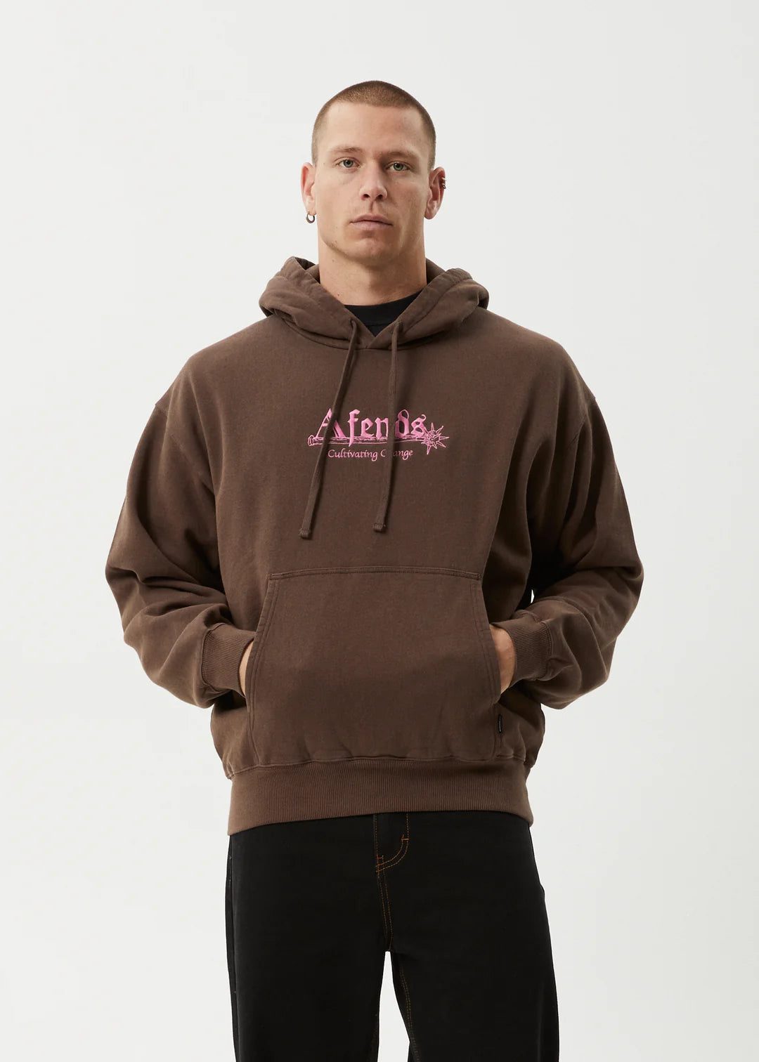 Afends Mace - Hoodie - Coffee