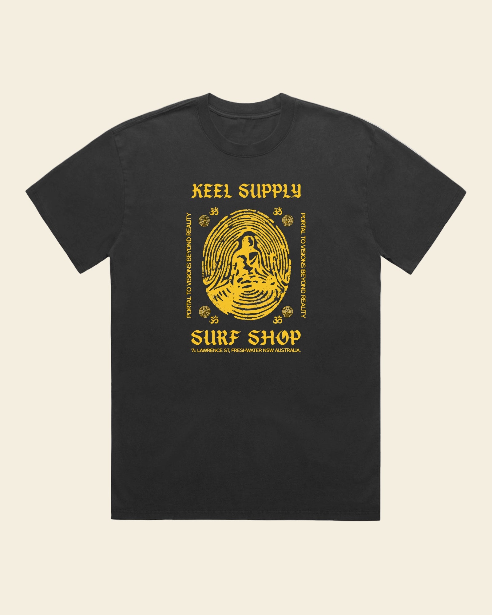 Meditation Tee - Washed Black