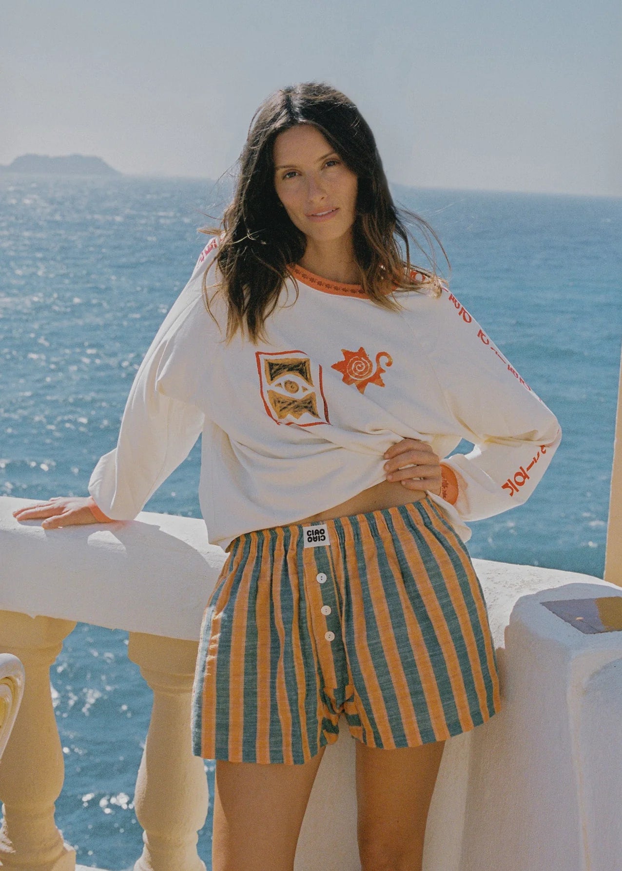 Ciao Ciao Vacation Meso Long Sleeve Tee